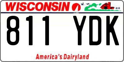 WI license plate 811YDK