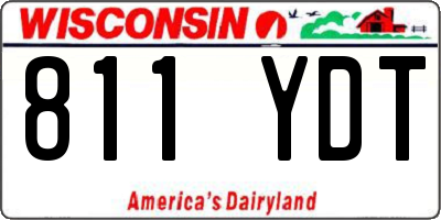 WI license plate 811YDT