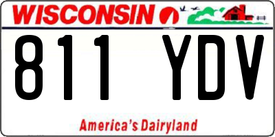 WI license plate 811YDV