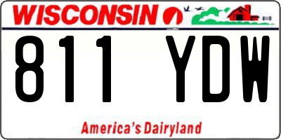 WI license plate 811YDW