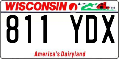 WI license plate 811YDX