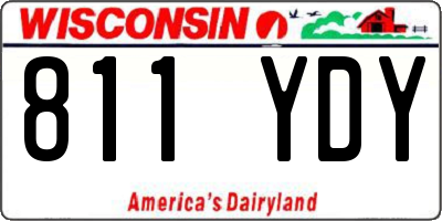 WI license plate 811YDY