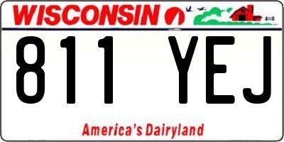 WI license plate 811YEJ