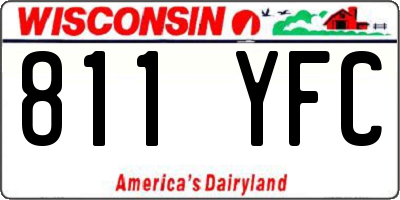 WI license plate 811YFC