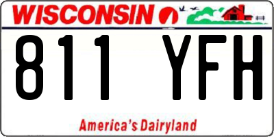 WI license plate 811YFH