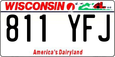 WI license plate 811YFJ