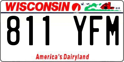 WI license plate 811YFM