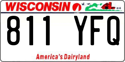 WI license plate 811YFQ