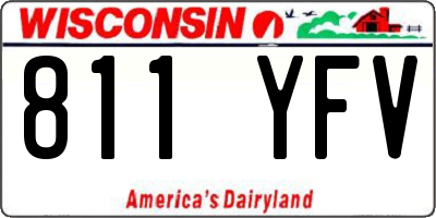 WI license plate 811YFV