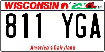 WI license plate 811YGA