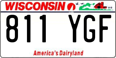 WI license plate 811YGF