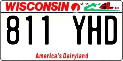 WI license plate 811YHD