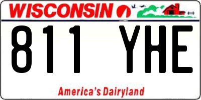 WI license plate 811YHE