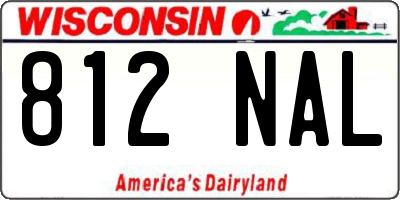 WI license plate 812NAL