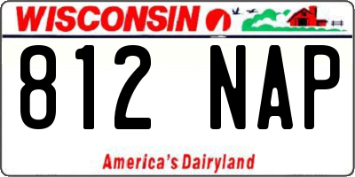 WI license plate 812NAP