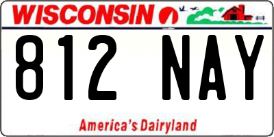 WI license plate 812NAY