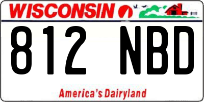 WI license plate 812NBD