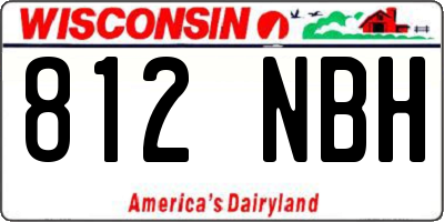 WI license plate 812NBH
