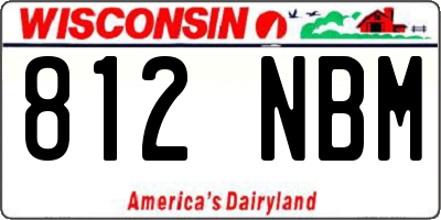 WI license plate 812NBM