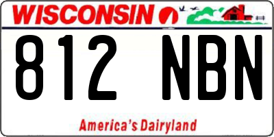 WI license plate 812NBN
