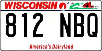 WI license plate 812NBQ