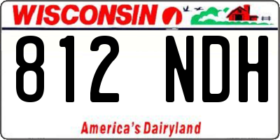 WI license plate 812NDH
