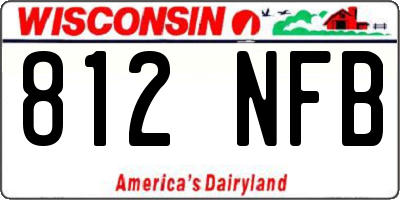WI license plate 812NFB