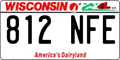 WI license plate 812NFE