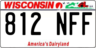 WI license plate 812NFF