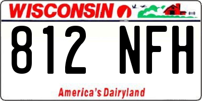 WI license plate 812NFH