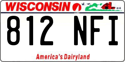WI license plate 812NFI