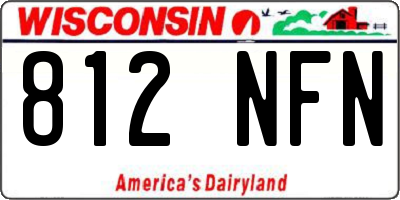 WI license plate 812NFN