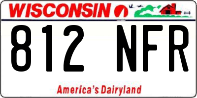 WI license plate 812NFR