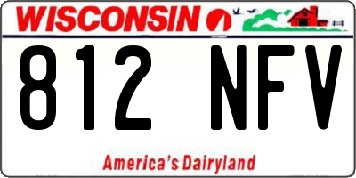 WI license plate 812NFV