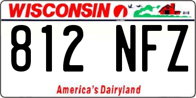 WI license plate 812NFZ
