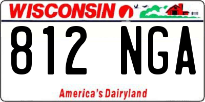 WI license plate 812NGA