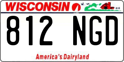 WI license plate 812NGD