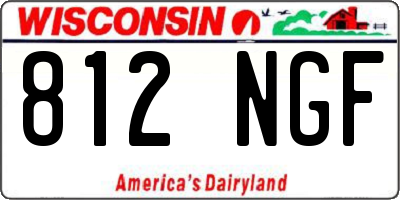 WI license plate 812NGF