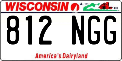 WI license plate 812NGG