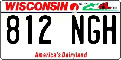 WI license plate 812NGH