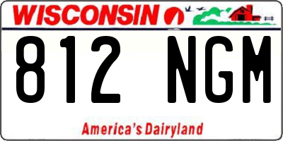 WI license plate 812NGM