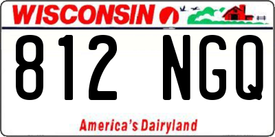 WI license plate 812NGQ