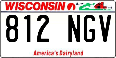 WI license plate 812NGV