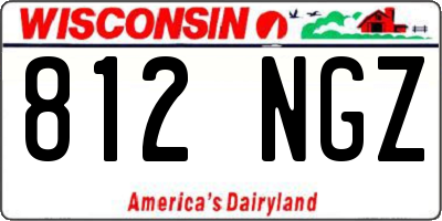 WI license plate 812NGZ