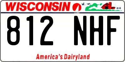 WI license plate 812NHF
