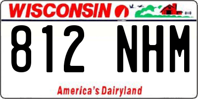 WI license plate 812NHM