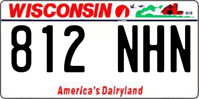 WI license plate 812NHN
