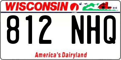 WI license plate 812NHQ