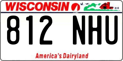 WI license plate 812NHU