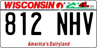 WI license plate 812NHV